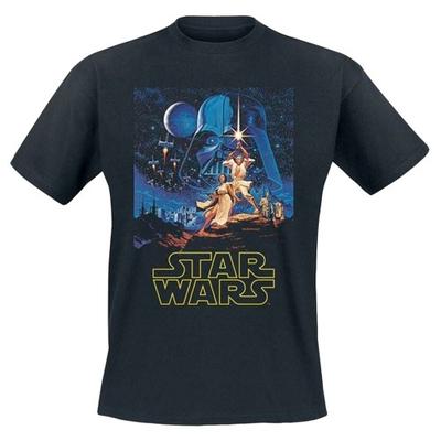STAR WARS Унисекс Классическая футболка с постером для взрослых