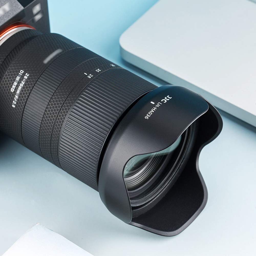 JJC Реверсивная бленда Tamron HA036 Совместима с Tamron Di III RXD Tamron Di VC RXD Совместима с Sony A99II Бленда, 28-75mm F2.8 (Модель А036) /