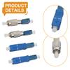Fiber optic adapter set FC to LC and For SC to LC for fiber optic instrumentation with low return loss and high
