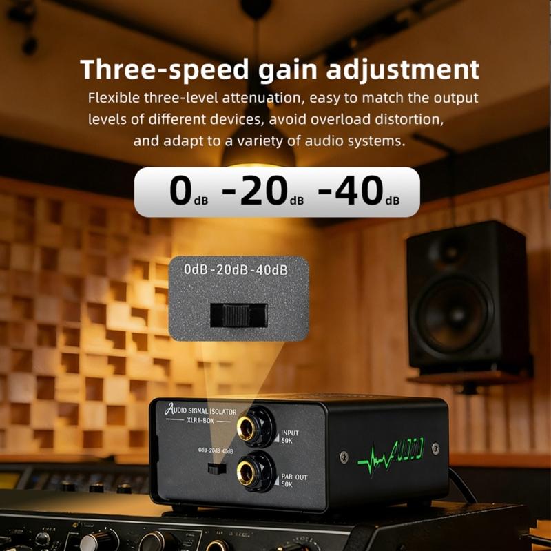 Устройство звукоизоляции Изоляторы шума заземления Эффективное подавление шума для профессиональных студий звукозаписи