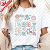 Vintage 1986 Shirt 40th Tee Birthday Doodle Gift 40 Years Old Celebration Printed Tshirt Tops Era Bday Party Casual Streetwear