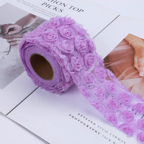 Красивая сплошная цветная красивая 3D лента для подарочной упаковки, шитье