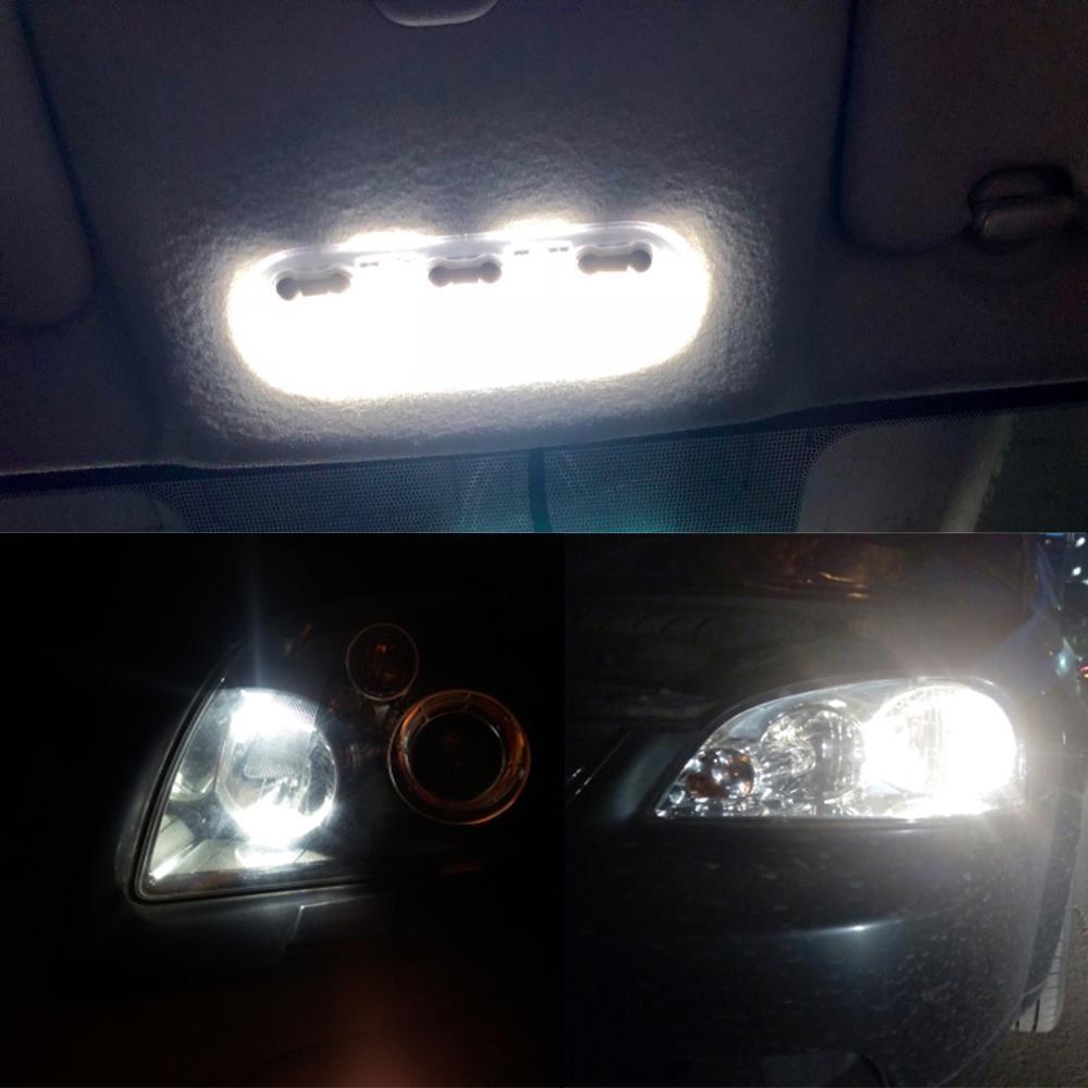 10X T10 1206 8Led Автомобильный светодиодный внутренний свет 194 168 192 W5W 3020 Автоматическое клиновое освещение DC 12 В Лампа номерного знака ParkingTail Light