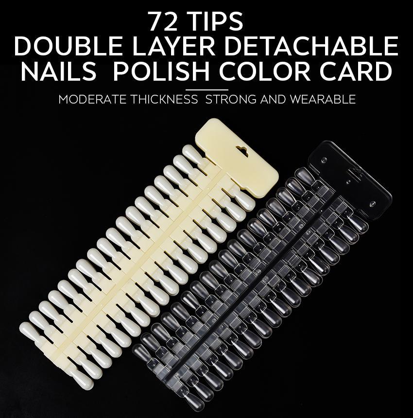 kads 72 съемные накладные ногти, палитра цветов для дизайна ногтей, поддельная практика, дисплей для ногтей, акриловый УФ-гель-лак, инструмент для цветной доски