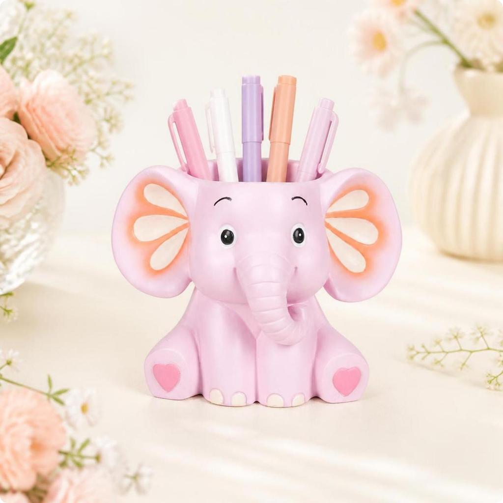 Elephant Pen Holder Decorative Pencil Whimsical for Children