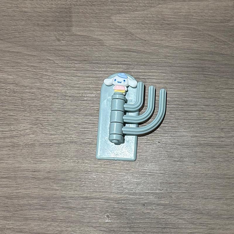 2 шт., непробиваемый крючок, милый бесследный три крючка, прочный клейкий настенный крючок за несущим липким крючком, поворотная вешалка для ключей