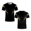 2024 Fighting Competition T-shirt Men's and Women's 3D Printed Top Summer Round Neck Sportswear Men's Outdoor Short Sleeved Top