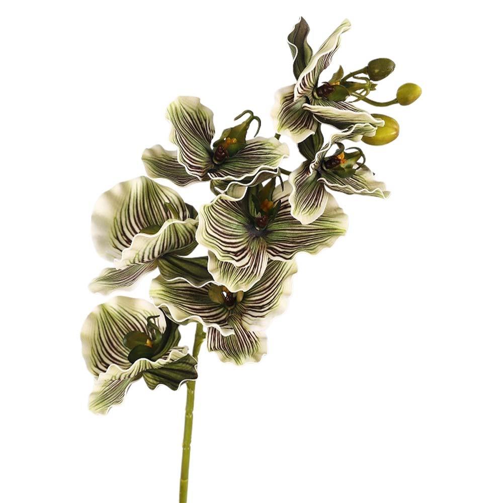 Butterfly Orchid Artificial Orchid Flower Real Touch Realistic Simulation Big Moth Orchid Luxury Handmade Fake Flower Branch