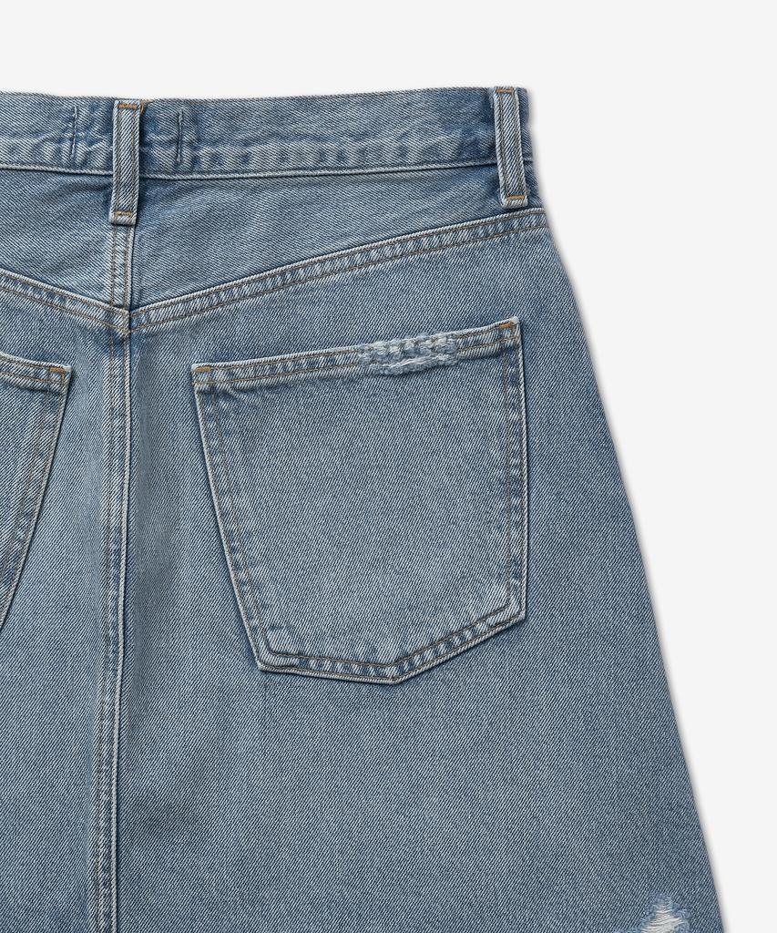 A Goldy Crisp Cross Denim Skirt - Light Blue / A30411141Sbol