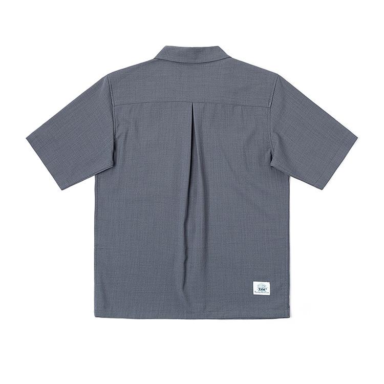 Lee Shirts Men's Iron Gray Lapel Thin Shirt LMT010038207705A07958