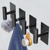 Self-Adhesive Storage Hook Towel Hanger Strong Load-bearing Anti-Rust Simple Installation Bathroom Robe Towel Hook