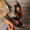 Fashion 2025 Women Wedge Sandals New Summer High Heels Fashion Open Toe Lightweight Wedges Heeled Shoes Sandalias De Mujer Plus Size 43