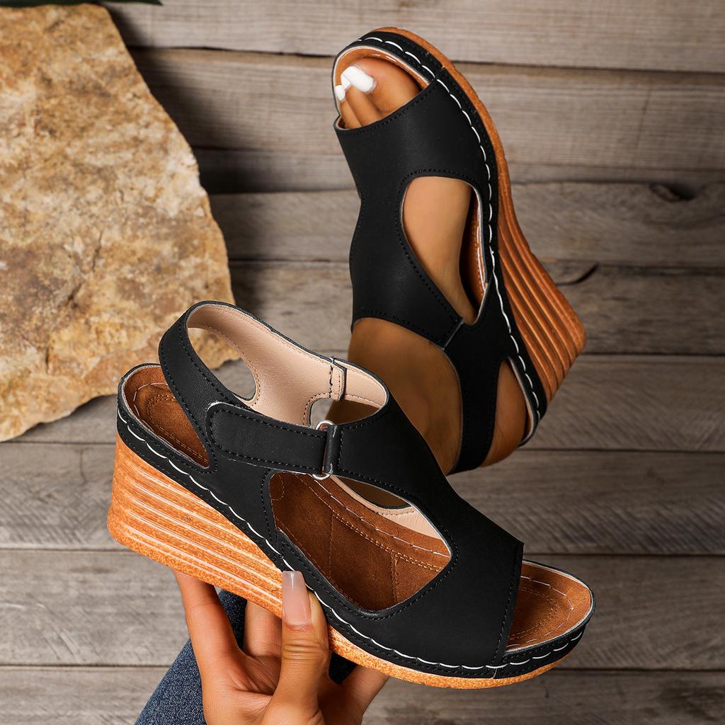 Fashion 2025 Women Wedge Sandals New Summer High Heels Fashion Open Toe Lightweight Wedges Heeled Shoes Sandalias De Mujer Plus Size 43