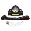 Outdoor Headlamp IPX4 Waterproof Super Bright USB Charging COB Head Flashlight for Running Cycling