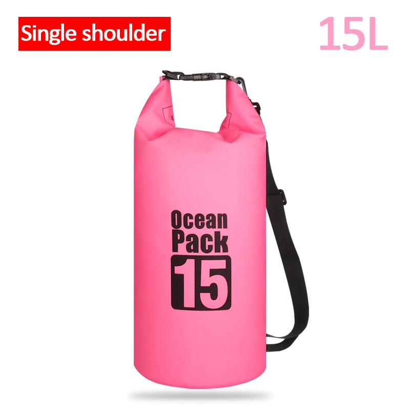 500D Waterproof Swimming Bag Dry Sack 2/5/10/15/20/30L Waterproof Floating Dry Gear Bags For Boating Fishing Rafting Swimming