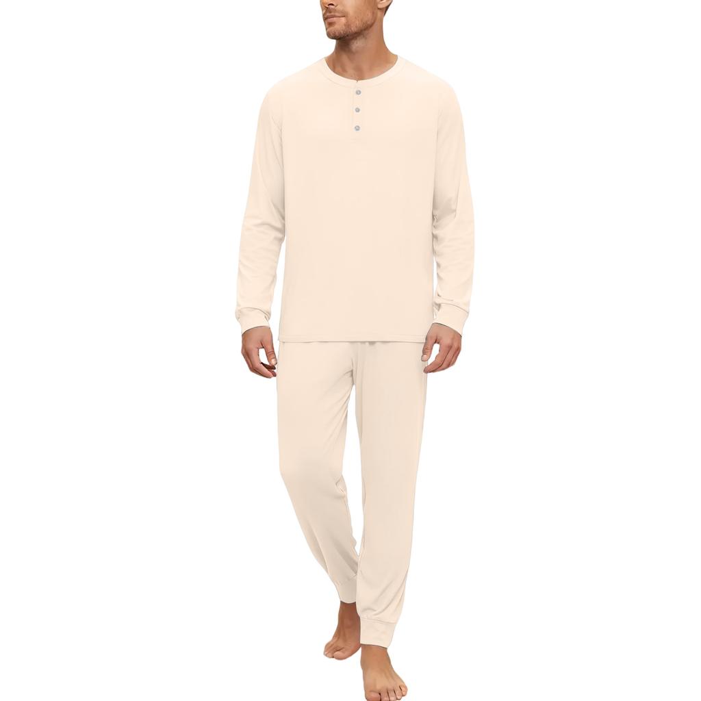 Men's Pajama Set, Long Sleeve And Long Pants, Two-piece Set