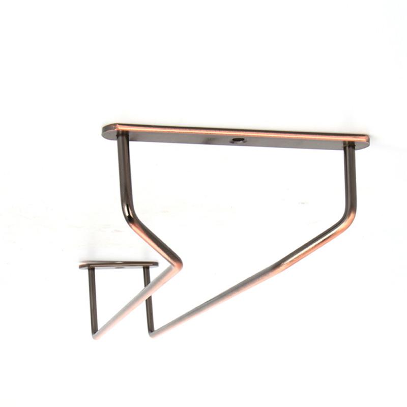 Железное покрытие, бронзовое настенное крепление, бокалы, подвесная полка для бокалов для вина, держатель