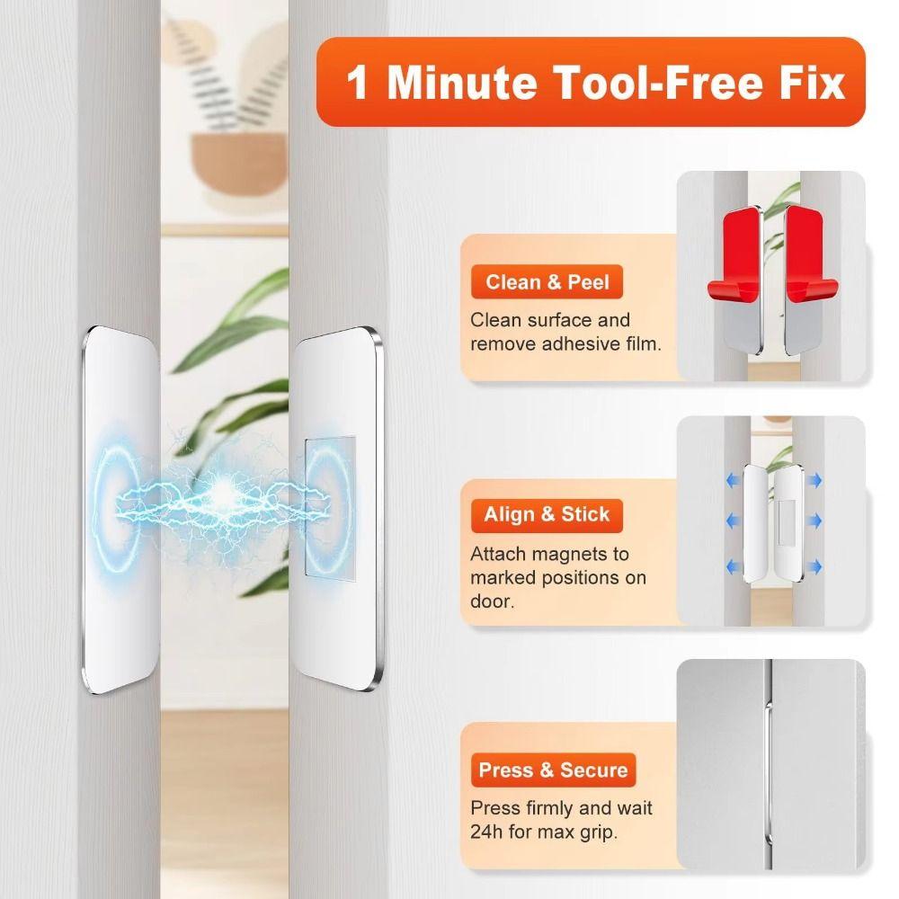 4 Set Ultra-Thin Drawer Magnet Self-Adhesive Cabinet Catch Magnetic Cabinet Door Catch Bathroom