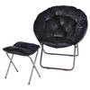 OLOMM Winter Plush Folding Moon Lounge Chair