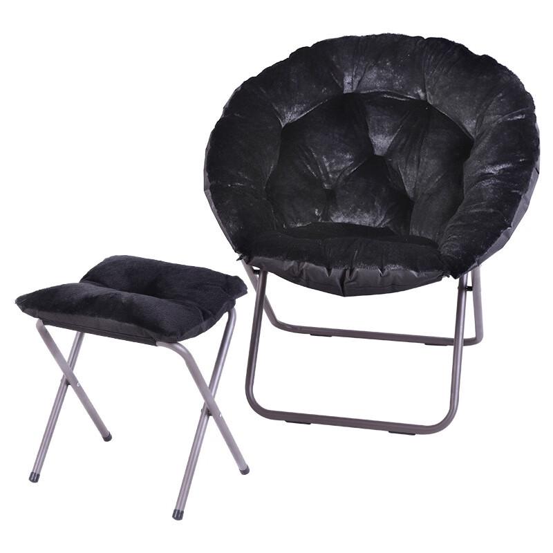 OLOMM Winter Thickened Folding Moon Chair