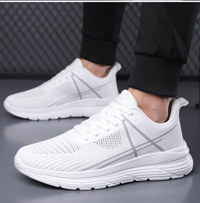 Lan Fengu Spring New Sports Shoes Breathable Men's Shoes Korean Edition Trendy British Thick soled Men's Shoes Mesh Breathable Men's Shoes