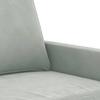 Vidaxl Sofa 3-Osobowa, Jasnoszara, 180 Cm, Tapicerowana Aksamitem