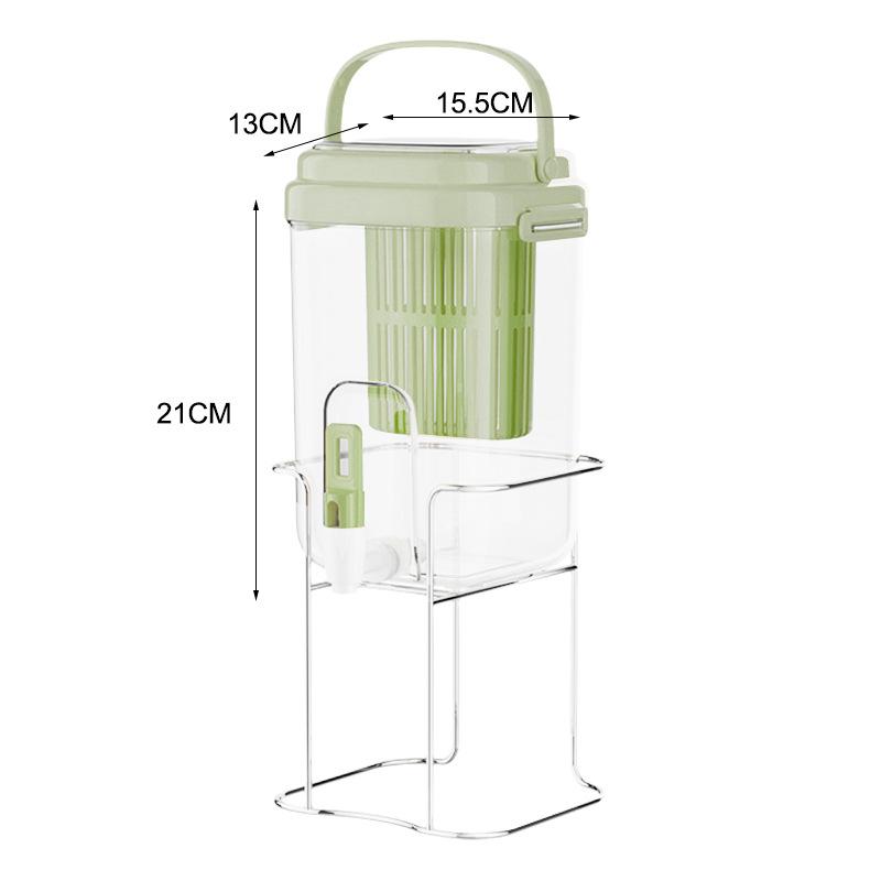 Пластиковый кувшин для холодной воды 2 л, холодный чайник с фильтром для чая, краном, диспенсер для лимонада и напитков, контейнер для воды в холодильник для лета