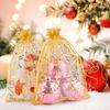 Gold Organza Gift Bags with Drawstring Jewelry Storage Mesh Pouch  Candy Packing Bags Wedding Favor Christmas Party Candy Bag