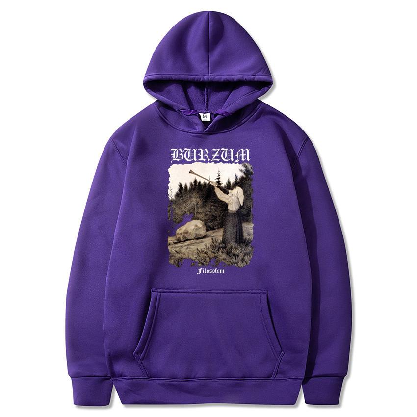 Толстовки Burzum Filosofem Metal Music Band с принтом уличной одежды унисекс Женская мода негабаритных толстовок пуловеры с капюшоном спортивные костюмы