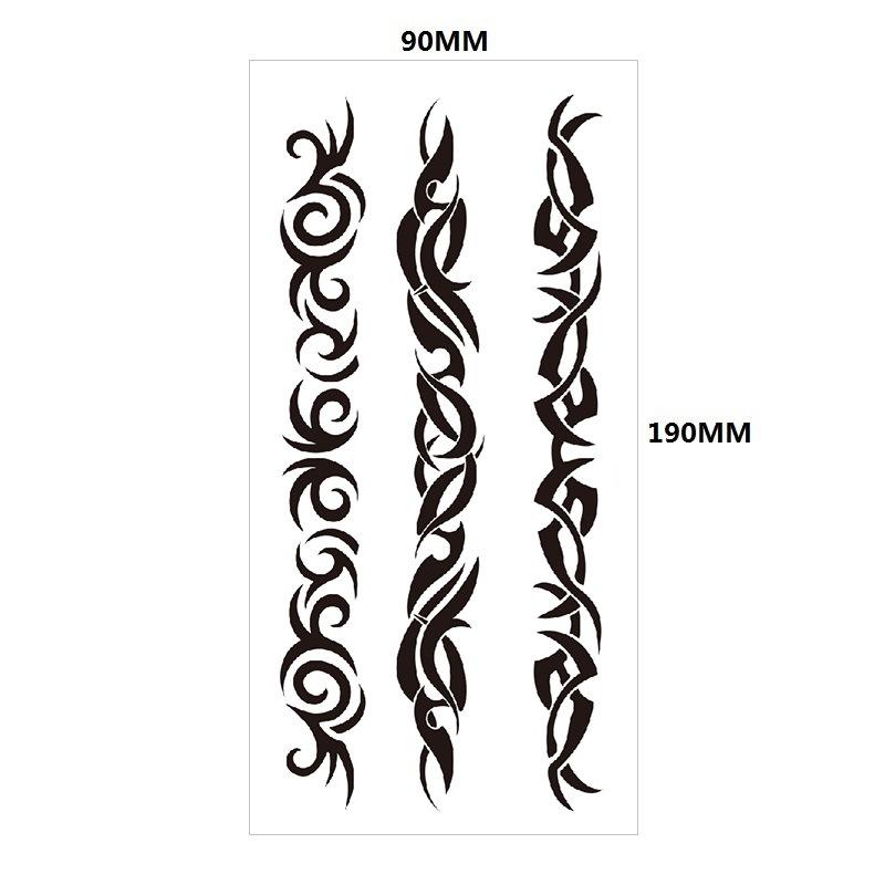 Английский Татуировка Наклейка Перо Красная Губа Тотем Рука Круг Набор Моделирование Водонепроницаемый Татуировка Наклейка