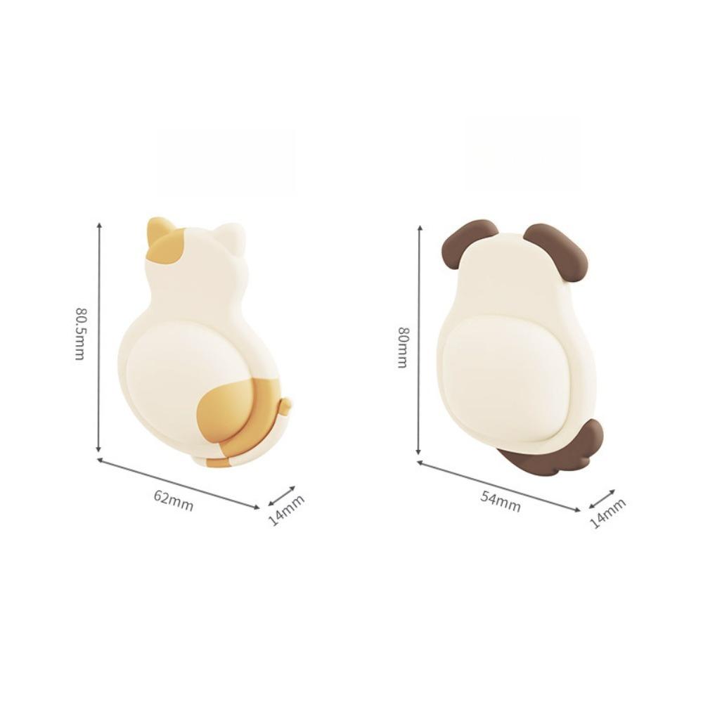 Стопор для двери для питомца 2/4 шт. 3D Собака Кошка Пингвин Панда Противоударный Самоклеящийся Бампер для Мебели Дверной Держатель Товары для Дома