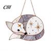 Bright Interior Accents Fairy Mouse Suncatcher, Stained Glass Style Acrylic Window Hanging Ornament, Woodland Fantasy Colorful Shadow Display
