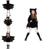 Girls Bat Cosplay Costume With Spandex Blend For Halloween Kids Party Or Stage Shows
