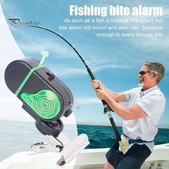 2 шт. Сигнальная лампа для поклевки с зажимом, ночная сигнальная лампа для удочки, электронный индикатор поклевки, датчик подсечки, светодиодная лампа, аксессуары для морской рыбалки