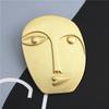 Новая абстрактная матовая золотая брошь для лица, винтажная булавка для пальто, аксессуары для костюма, женские и мужские украшения