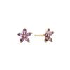 [10K] Daffodil Purple Earrings (Small) Eamm0003