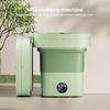 1 Set Foldable Mini Washing Machine Low Noise Energy-saving Compact Size Underwear Socks Clothes Small Washer Bathroom Supplies