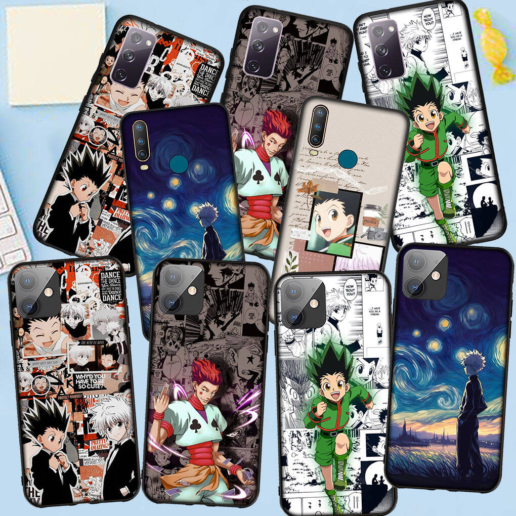 Чехол для Samsung Galaxy S25 S23 S22 S24 Ultra FE A05 A06 S9 A15 A16 A36 A37 A35 A54 A55 A56 A57 A25 A26 A53 Мультяшный Killua Hunter X Hunter Gon Freecss