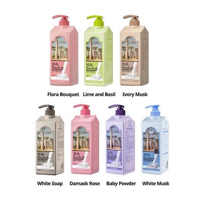 Лосьон для тела Milk Baobab 500 мл/Гель для душа 1000 мл, Белое мыло Слоновая кость Мускус Белый мускус Детская присыпка Дамасская роза Цветочный букет Лайм и базилик Лавандовый сад