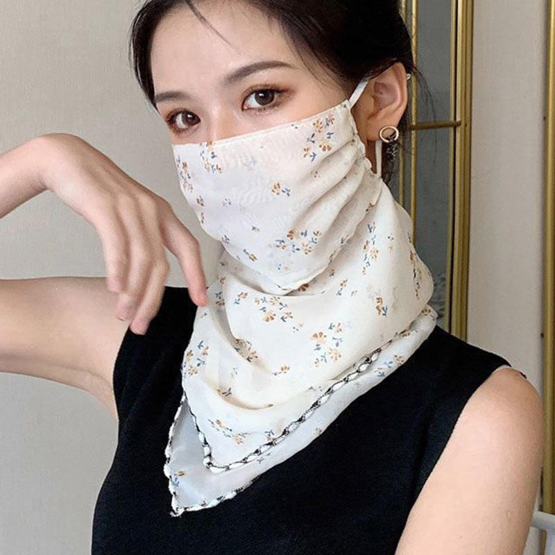 Scarf For Women Sun UV Protection Hiking Neck Scarf Outdoor Triangular Scarf Sunscreen Veil Ice Silk Mask Face Cover
