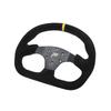 13inch 330mm Type D Steering Wheel Suede Steering Wheel Flat Game Steering Wheel  Blue Yellow Ring