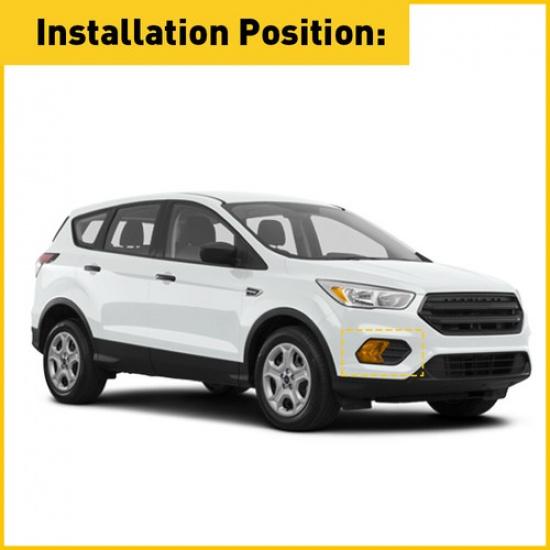 For Kuga 2017 Ford Escape 2018  Fog Light Lamp Cover Bezel Passenger Side US