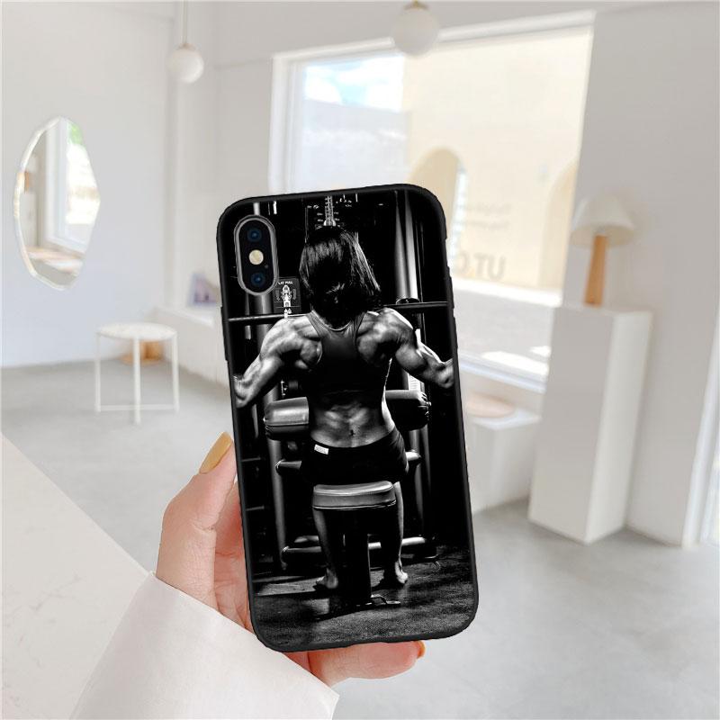 CJ20 Bodybuilding Gym Fitness Girl Case for OPPO A40 A60 A80 A15 A16 A16K A12 A17 A17K A54 A54S A53 A53S A55 A56 A57 A98 F23
