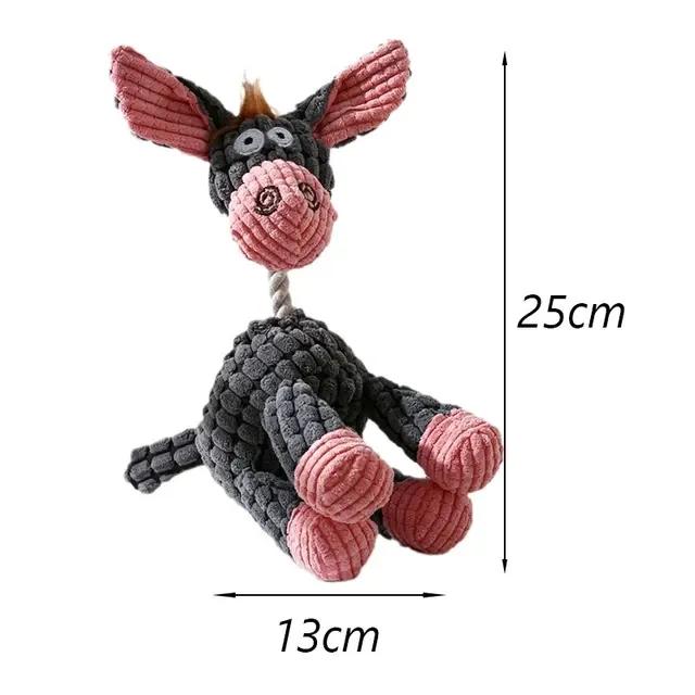 New Upgrade Your Playtime with Soft Plush and Durable Squeaky Donkey Dog Toy - The Perfect Choice for Small and Large Pets. Enha