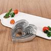 Heart Shaped Perforated Tart Rings With Hole Stainless Steel Tart Bottom Tower Fruit Pie Quiches Cake Ring Mousse Baking Mold