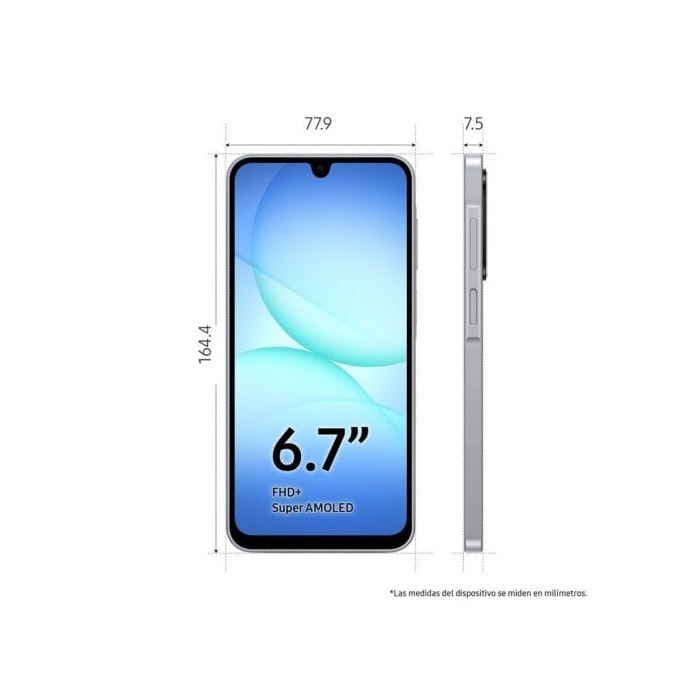 Samsung Galaxy A17 5G 8 ГБ 256 ГБ 6,7" Super AMOLED Мобильный с ИИ и Долговечным Аккумулятором Серый