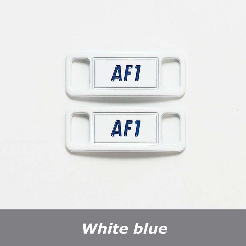 NO.8 2Pcs Metal Shoelaces Buckle AF1 Shoe Decoration Suitable for All Shoes Sneakers Shoes Accessories Flat Shoelace Buckle