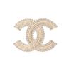 Классическая брошь с логотипом Double C Женские аксессуары Золотой AB9719-B09590-NK602