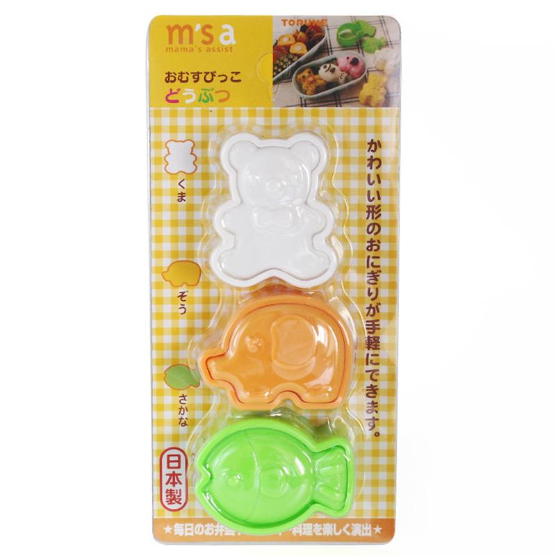 3Pcs Cartoon Shape Rice Ball Set Sushi Roll Sushi Mold Rice Ball Bento Press Mold Diy Tools Kitchen Accessories