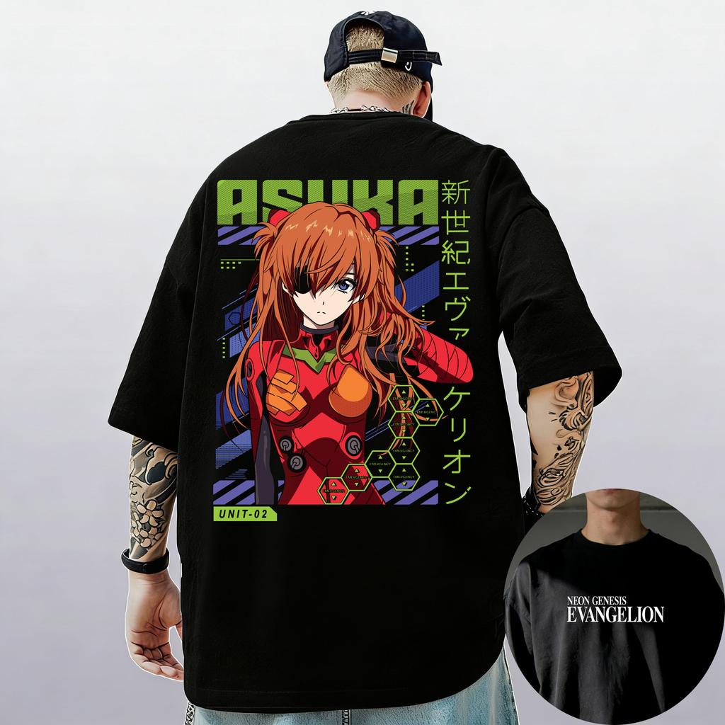 Neon Genesis Evangelion Аянами Рей Аска Классический Стиль Короткий Рукав Футболка Мужская Женская 2026 Лето Родитель-Ребенок Хлопок Футболки Топы